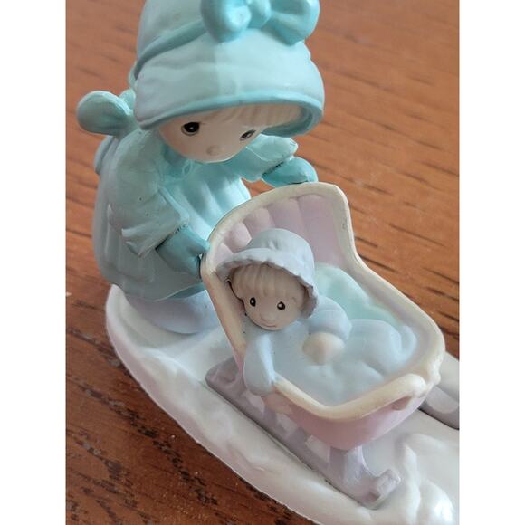 Vintage Precious Moments Resin Plastic Holidays Sculptures Figurines Lot of 4 - Picture 5 of 16